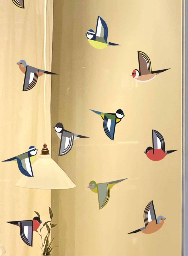 Stickers4 16-Pack Flock of Bird Window Clings - Colourful Window Decals to Prevent Bird Strikes -Double-Sided - Image 3